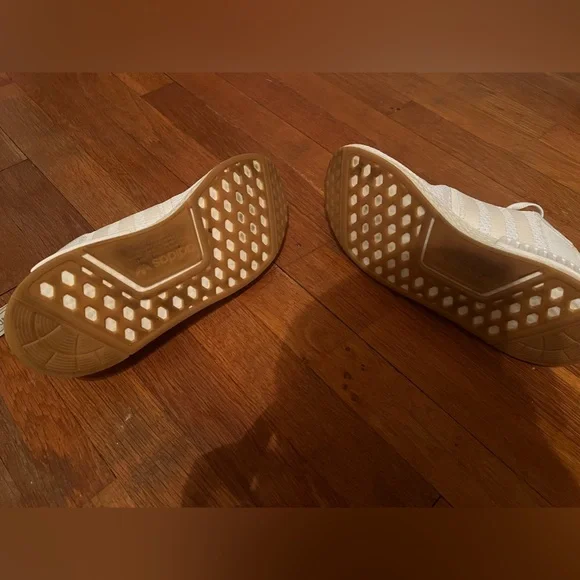 White Men’s Adidas NMD Sneakers (Size 8.5) - Picture 7 of 8